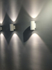 Luces de pared LED cuadradas de alta potencia IP65 para exteriores 2 * 18 * 1W